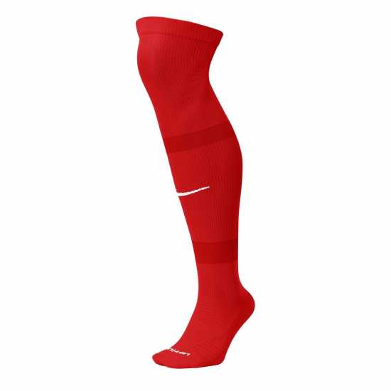 Мъжки чорапи Nike Matchfit Soccer Knee-High Socks Football Sock Mens Червено/Бяло Nike Matchfit Soccer Knee-High Socks Football Sock Mens Червено/Бяло Мъжки чорапи