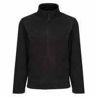 Regatta Micro Full Zip Fleece Black Мъжко облекло за едри хора