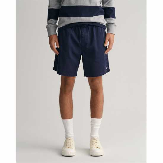 Gant Drawstring Logo Shorts Marine 410 - Мъжки къси панталони