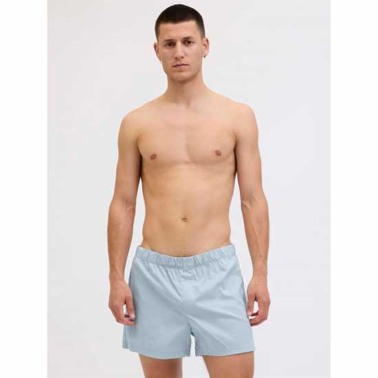 Мъжки Боксерки Jack And Jones Milano Woven Boxers Mens Chambray Blue Мъжки Боксерки Jack And Jones Milano Woven Boxers Mens Chambray Blue