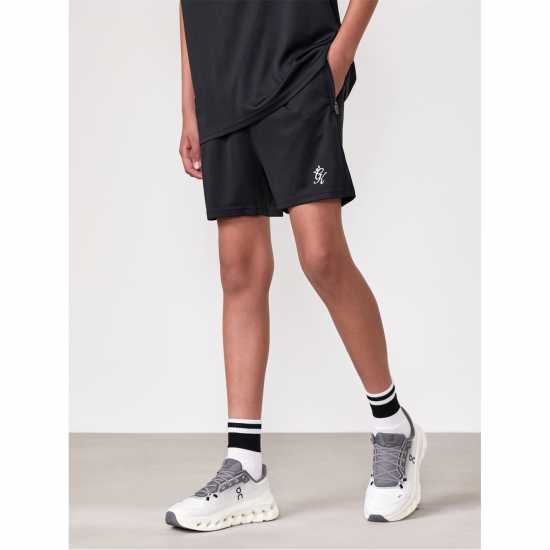 Детски къси панталони Gym King Poly Short Jn53 Black Gym King Poly Short Jn53 Black Детски къси панталони