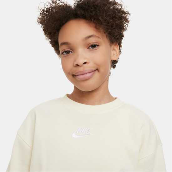 Nike Sportswear Club Fleece Big Kids' (Girls') Crew Sweatshirt  Детски горнища и пуловери