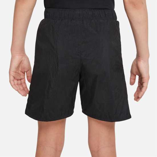 Nike Sportswear Big Kids' Woven Shorts Junior Boys Black/White Детски къси панталони