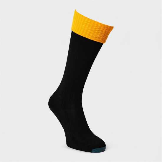 Mitre Футболни Чорапи Kids' Football Socks Черно/Янтар 