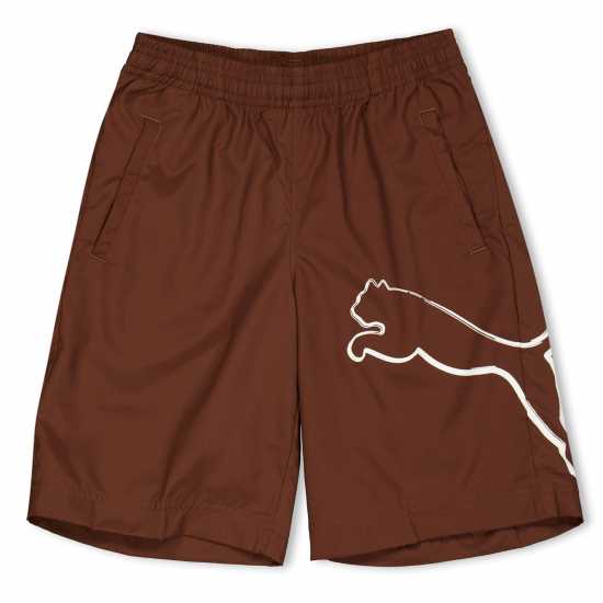 Puma Boy Bermudas Juniors Brown 