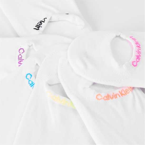 Дамски чорапи Calvin Klein 6-Pack Invisible Socks Womens Бяло Calvin Klein 6-Pack Invisible Socks Womens Бяло Дамски чорапи
