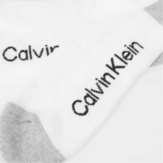 Мъжки чорапи Calvin Klein Trainer Socks 3-Pack Mens Бяло Calvin Klein Trainer Socks 3-Pack Mens Бяло Мъжки чорапи