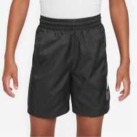 Nike Тъкани Детски Шорти Logo Woven Shorts Juniors Черно/Бяло Детски къси панталони