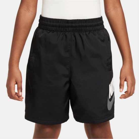 Детски къси панталони Nike Тъкани Детски Шорти Logo Woven Shorts Juniors Черно/Бяло Nike Тъкани Детски Шорти Logo Woven Shorts Juniors Черно/Бяло Детски къси панталони