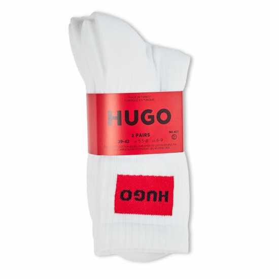 Hugo 3P Qs Rib Label Cc 10267340 01 White 