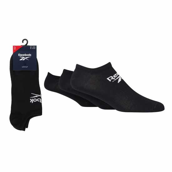 Reebok 3Pk Low Socks 00 Black Мъжки чорапи