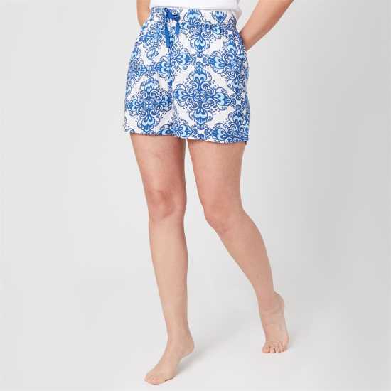 Be You Tile Woven Pyjama Shorts  Дамски пижами