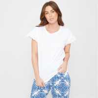 Be You Broderie Pyjama Short-Sleeve Top  