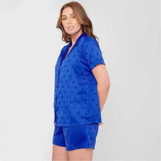 Be You Satin Spot Pyjama Shirt  Дамски пижами