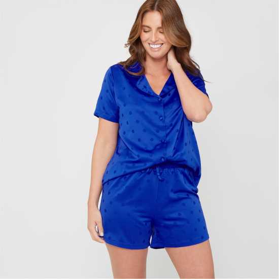 Be You Satin Spot Pyjama Shorts  Дамски пижами