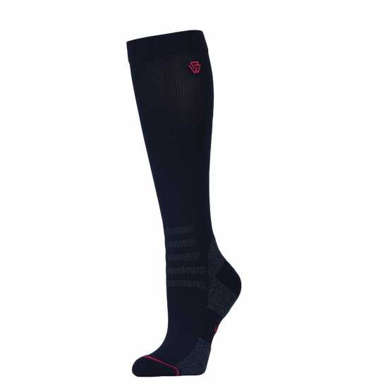 Weatherbeeta Compression Knee Length Riding Sock Navy/Pink Weatherbeeta Compression Knee Length Riding Sock Navy/Pink