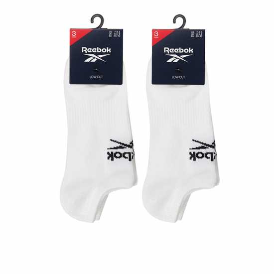 Reebok 6Pk Low Socks Sn00 White Мъжки чорапи