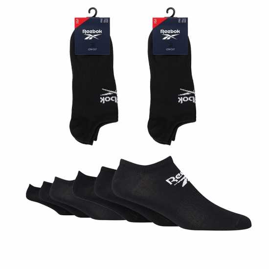 Reebok 6Pk Low Socks Sn00 Black Мъжки чорапи