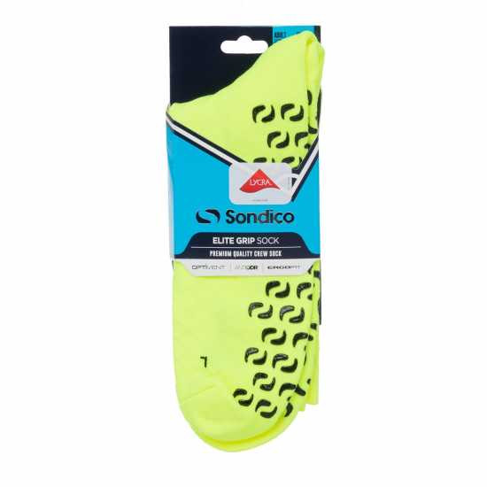 Мъжки чорапи Sondico Elite Grip Sock Жълто Sondico Elite Grip Sock Жълто Мъжки чорапи