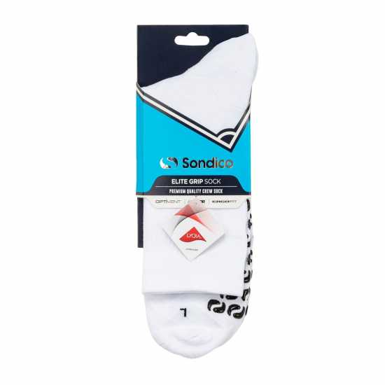 Детски чорапи Sondico Elite Grip Socks Jr Бяло Sondico Elite Grip Socks Jr Бяло Детски чорапи