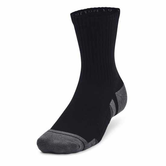 Under Armour Adults Performance Cotton Mid Trainers Sock Under Armour Adults Performance Cotton Mid Trainers Sock