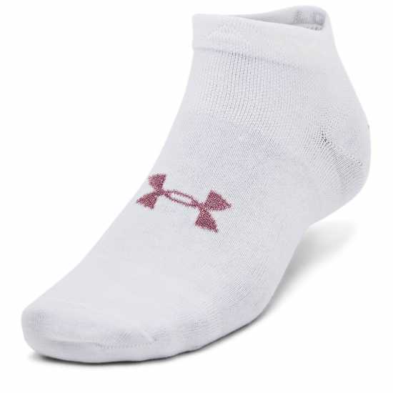Мъжки чорапи Under Armour Essential Low Cut 3Pk Бяло Under Armour Essential Low Cut 3Pk Бяло Мъжки чорапи