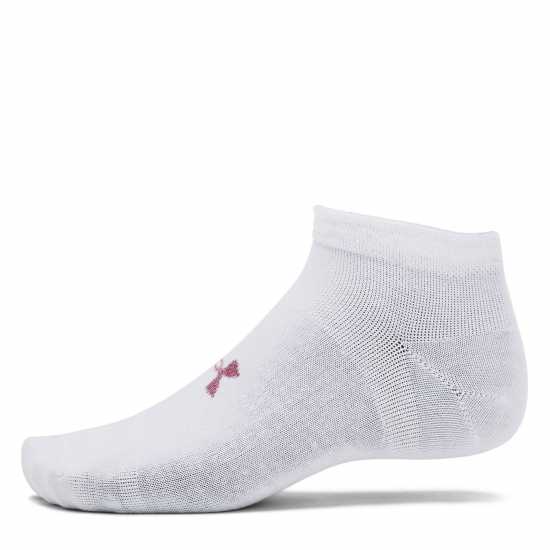 Мъжки чорапи Under Armour Essential Low Cut 3Pk Бяло Under Armour Essential Low Cut 3Pk Бяло Мъжки чорапи