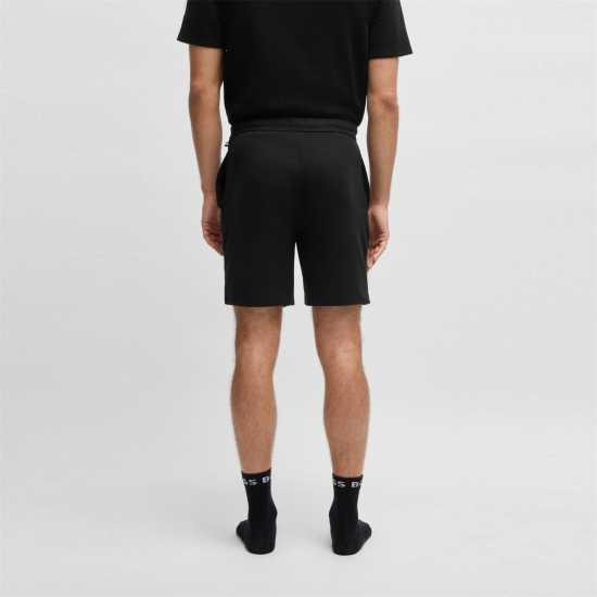Boss Embroidered Waffle Pyjama Shorts Черно 001 