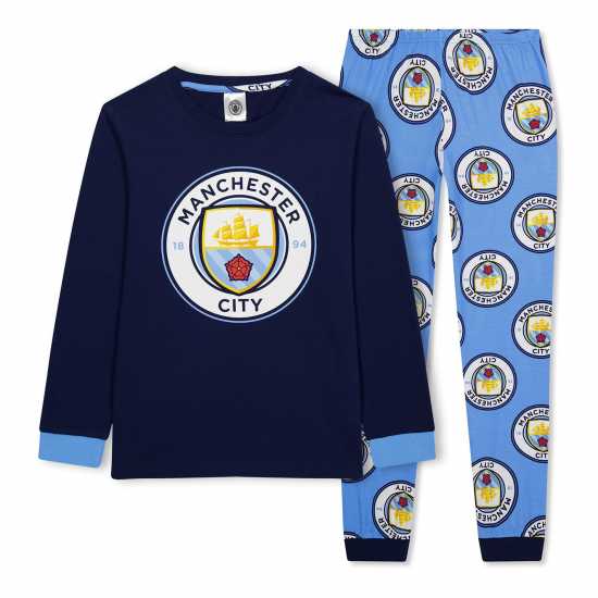 Детски пижами Team Pyjama Set Juniors Ман Сити Team Pyjama Set Juniors Ман Сити Детски пижами