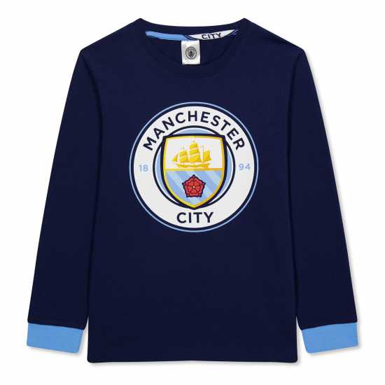 Детски пижами Team Pyjama Set Juniors Ман Сити Team Pyjama Set Juniors Ман Сити Детски пижами