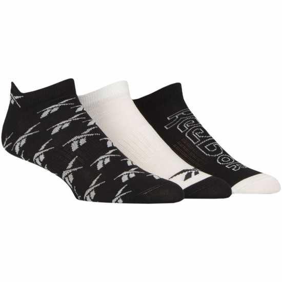 Reebok Sports Essentials Low Cut Pull Up Trainer Socks Blk/Wht/Blk Reebok Sports Essentials Low Cut Pull Up Trainer Socks Blk/Wht/Blk