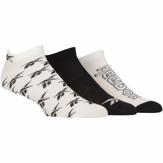 Reebok Sports Essentials Low Cut Pull Up Trainer Socks Wht/Blk/Wht Reebok Sports Essentials Low Cut Pull Up Trainer Socks Wht/Blk/Wht