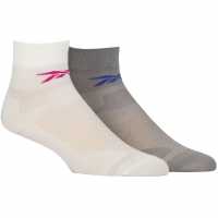 Reebok Technical Sports Light Running Socks Whi/Grey Reebok Technical Sports Light Running Socks Whi/Grey