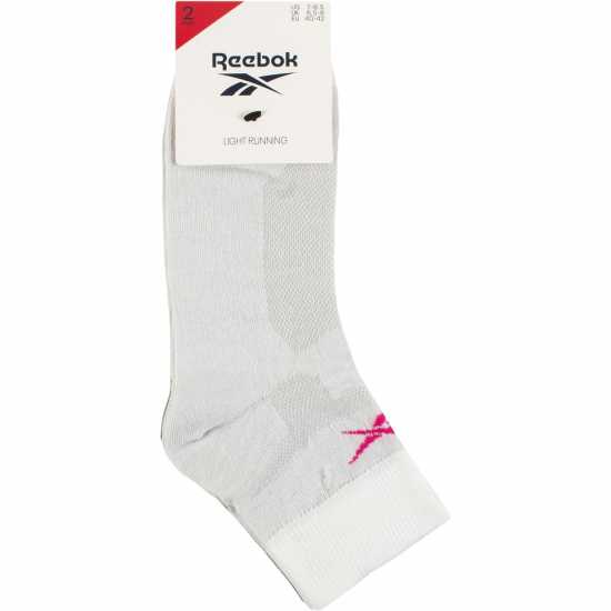 Reebok Technical Sports Light Running Socks Whi/Grey Reebok Technical Sports Light Running Socks Whi/Grey