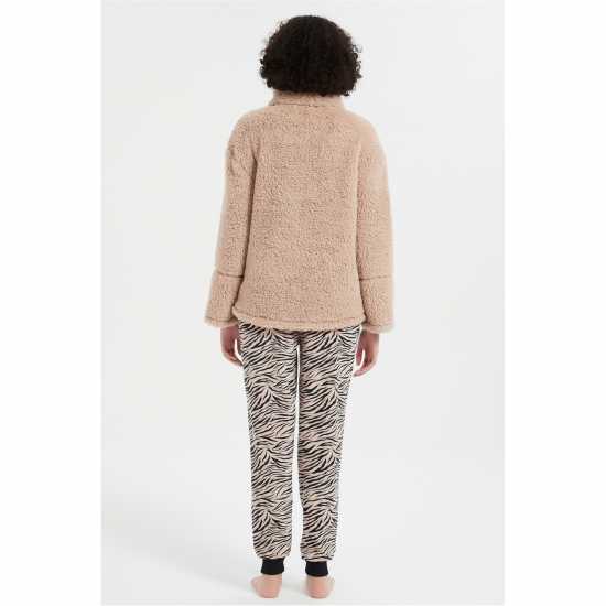 Linea Animal Quarter Zip Lounge Set  