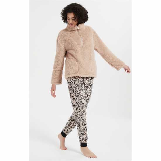 Linea Animal Quarter Zip Lounge Set  
