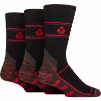 Инструменти Men's 3 Pack Work Socks Black/Red Men's 3 Pack Work Socks Black/Red Инструменти