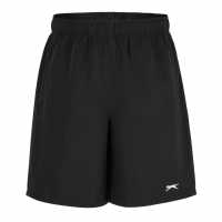 Slazenger Men's Performance Woven Shorts Black Мъжко облекло за едри хора