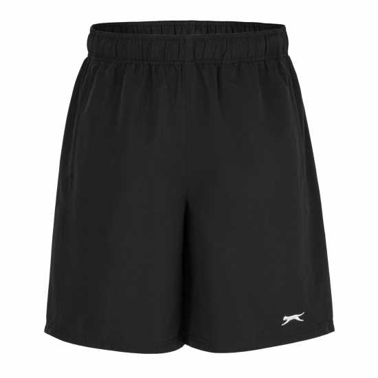 Slazenger Men's Performance Woven Shorts Black - Мъжко облекло за едри хора