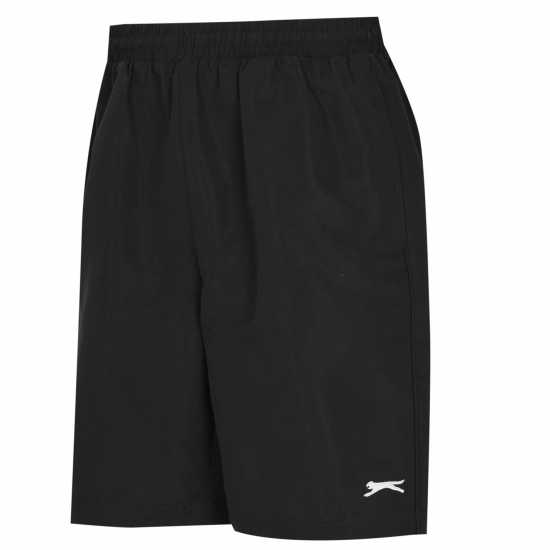 Slazenger Men's Performance Woven Shorts Black - Мъжко облекло за едри хора