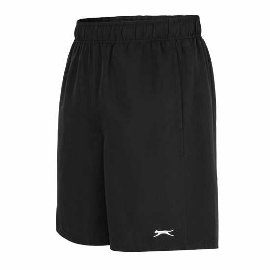 Slazenger Men's Performance Woven Shorts Black Мъжко облекло за едри хора