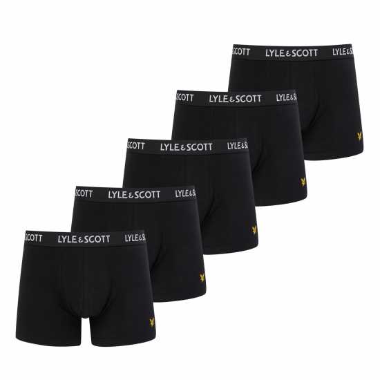 Lyle And Scott Lyle 5Pk Core Trunk Sn54 Black Мъжко бельо