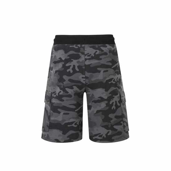 Мъжки Къси Панталони С Джобове Everlast Premium Cargo Shorts Mens Черно камуфлаж 