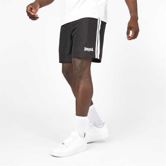 Lonsdale Тъкани Мъжки Шорти 2S Woven Shorts Mens Black - Мъжко облекло за едри хора