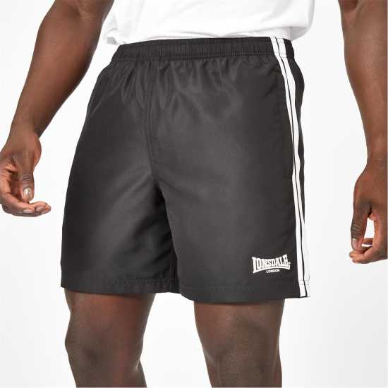 Lonsdale Тъкани Мъжки Шорти 2S Woven Shorts Mens Black Мъжко облекло за едри хора