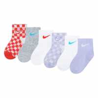 Nike 6Pk Quart Sck Bb99  Детски чорапи