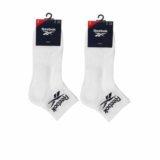 Reebok 6P Ankle Sock Sn00 White Мъжки чорапи