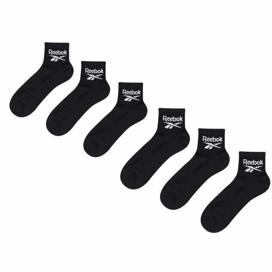 Reebok 6P Ankle Sock Sn00 Black Мъжки чорапи