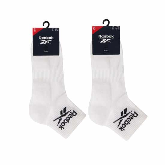 Reebok 6P Ankle Sock Sn00 Wht/Gry/Blk Мъжки чорапи