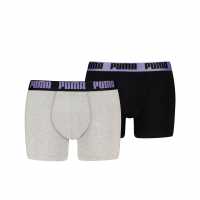 Puma Basic Boxer Underwear Сиво/Лилаво Puma Basic Boxer Underwear Сиво/Лилаво
